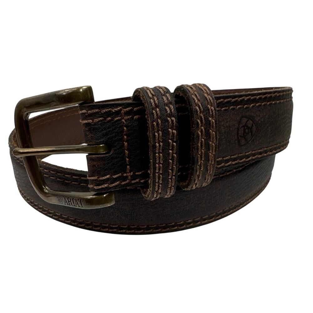 Ariat Men's Classic Double Keeper Leather Belt, Size 32